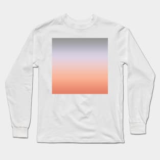 Grey and smoky pink color gradient Long Sleeve T-Shirt